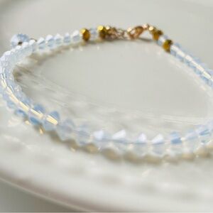 Elegant Blue Crystal Bracelet